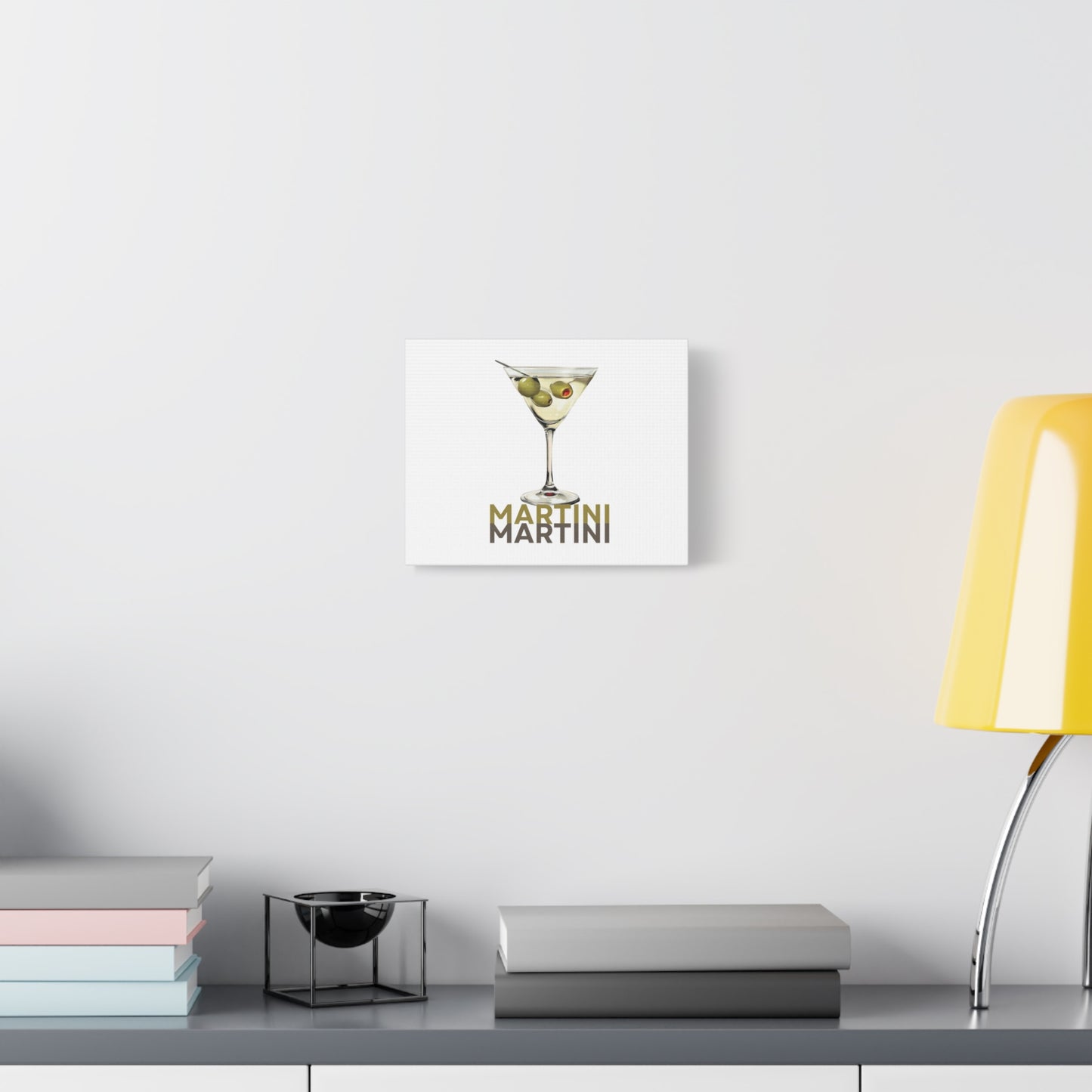 Martini Canvas Wall Art – Vintage Cocktail Glass Print