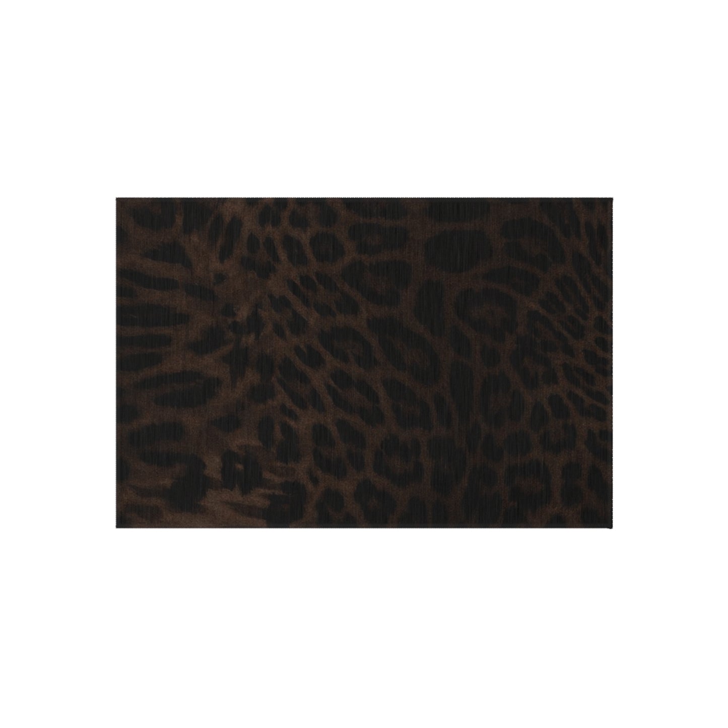 Leopard Print Outdoor Rug — Weatherproof Patio Mat