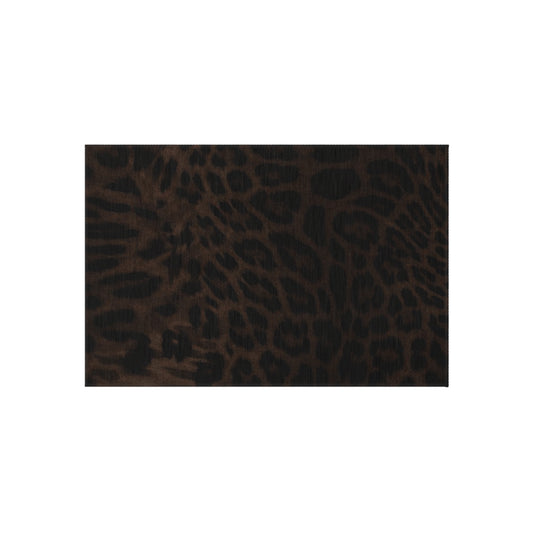 Leopard Print Outdoor Rug — Weatherproof Patio Mat
