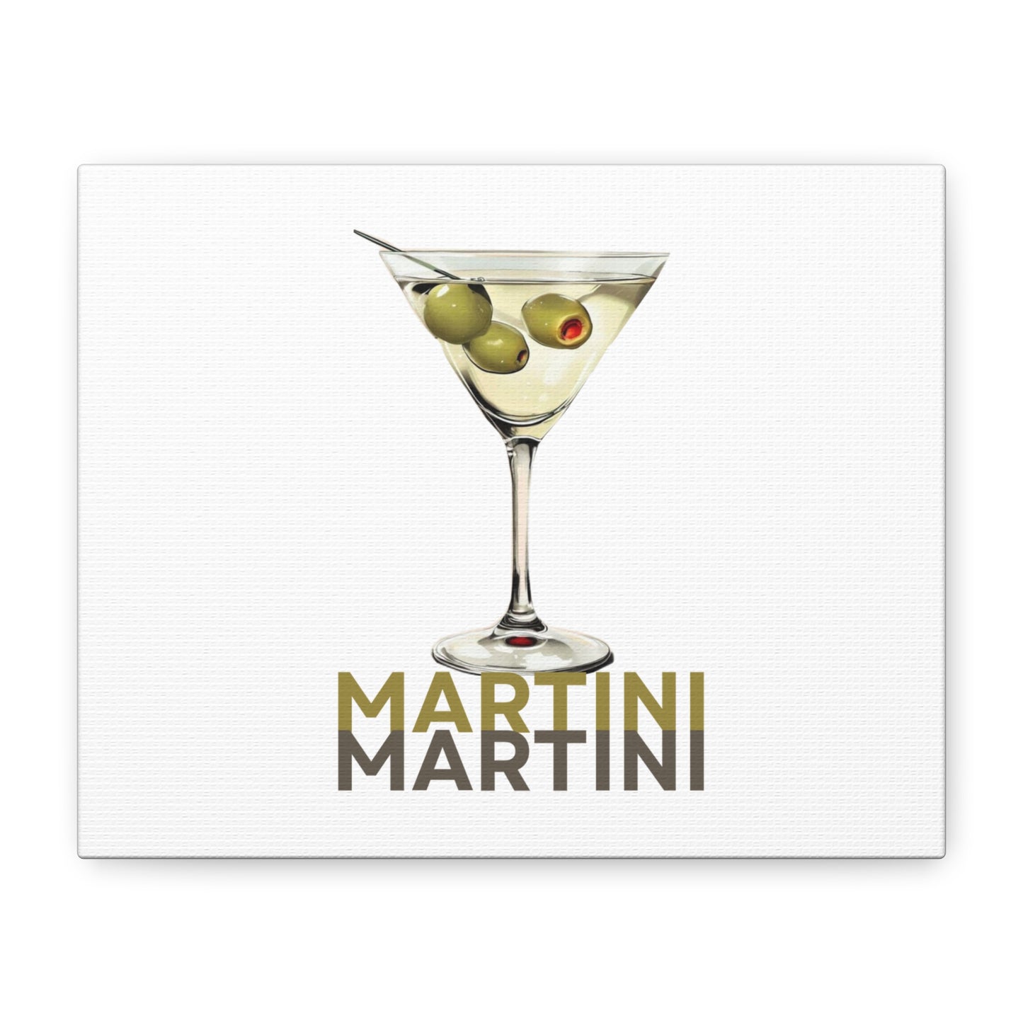 Martini Canvas Wall Art – Vintage Cocktail Glass Print