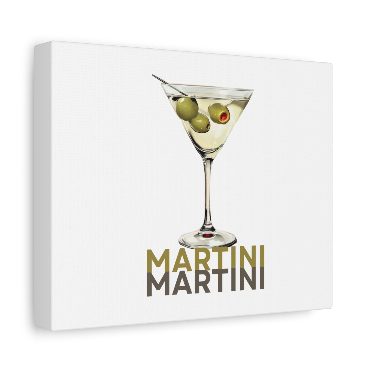 Martini Canvas Wall Art – Vintage Cocktail Glass Print